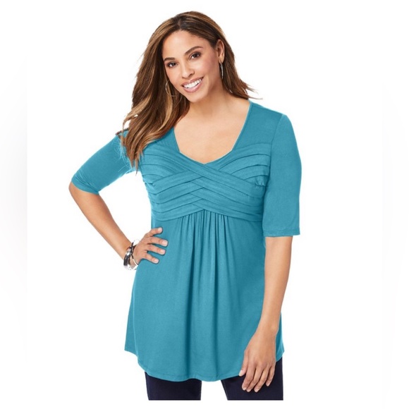 Jessica London Tops - Jessica London women’s plus pleated tunic 18/20